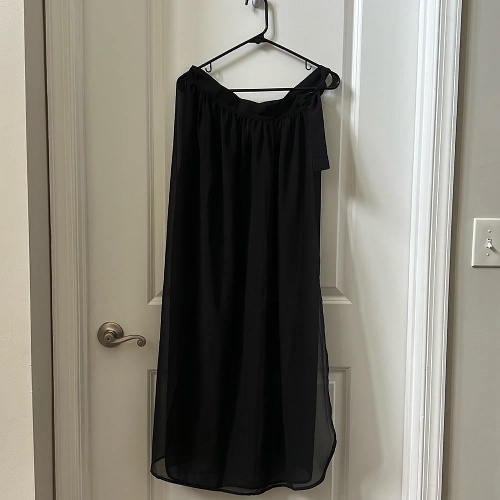 Sheer Black Sarong